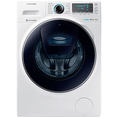 Samsung AddWash WW90K7615OW Washing Machine, 9kg Load, A+++ Energy Rating, 1600rpm Spin, White Samsung AddWash WW90K7615OW Washing Machine, 9kg Load, A+++ Energy Rating, 1600rpm Spin, White